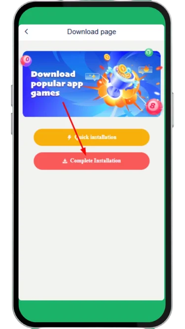 Select complete installation